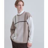 オフホワイト(503) | 【洗える】クロスオーバーニット | tk.TAKEO KIKUCHI