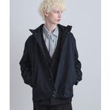 ネイビー(094) | 【3WAY】ウール調サキソニーフードブルゾン | tk.TAKEO KIKUCHI