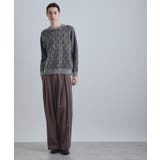 ブークレラメダイヤ柄ニット | tk.TAKEO KIKUCHI | 詳細画像2 