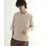 オフホワイト(003) | リネンライクニットポロシャツ | tk.TAKEO KIKUCHI