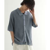 ブルー(092) | リネンライクニットポロシャツ | tk.TAKEO KIKUCHI