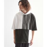 ホワイト(501) | 5分袖キリカエポンチフーディ | tk.TAKEO KIKUCHI