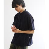 ネイビー(494) | オパールプリントシャツ | tk.TAKEO KIKUCHI