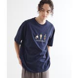 ネイビー(094) | ピープル刺繍Tシャツ | tk.TAKEO KIKUCHI