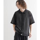 ブラック(019) | 【セットアイテム】透かし編みオープンシャツ | tk.TAKEO KIKUCHI