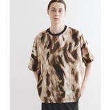 ブラウン(043) | アブストラクトドルマンカットソー | tk.TAKEO KIKUCHI