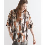 ブラウン(143) | アブストラクトドルマンカットソー | tk.TAKEO KIKUCHI