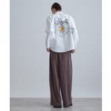 バックデイジー刺繍シャツ | tk.TAKEO KIKUCHI | 詳細画像3 