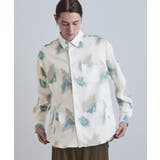 ホワイト(001) | スモークブラープリントシャツ | tk.TAKEO KIKUCHI