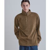 ブラウン(043) | コーデュロイハーフジップ | tk.TAKEO KIKUCHI