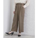 《美人百花掲載》ヴィンテージツイードタックワイドパンツ【洗濯機洗い可/防シワ】 | index | 詳細画像10