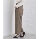 《美人百花掲載》ヴィンテージツイードタックワイドパンツ【洗濯機洗い可/防シワ】 | index | 詳細画像15