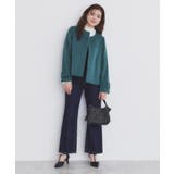《5color/XS-LLsize》ウール混ノーカラーショートコート | index | 詳細画像24 