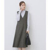 チャコールグレー(014) | ヴィンテージツイードジャンスカ【洗濯機OK/防シワ】 | index