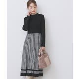 千鳥チェックバイカラーニットワンピース【洗濯機OK/抗ピル】 | index | 詳細画像7 