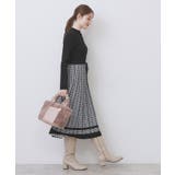 千鳥チェックバイカラーニットワンピース【洗濯機OK/抗ピル】 | index | 詳細画像6 