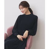 ネイビー(094) | 《5色展開/S-3Lサイズ》プリーツフレアワンピース【洗濯機OK/防シワ】 | index