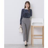 バックシャン小花刺繍ベロアトップス【洗濯機OK】 | index | 詳細画像10 