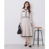 バイカラードッキング風ニットワンピース【洗濯機OK/抗ピル】 | index | 詳細画像2 