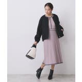 バイカラードッキング風ニットワンピース【洗濯機OK/抗ピル】 | index | 詳細画像7 