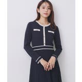 バイカラードッキング風ニットワンピース【洗濯機OK/抗ピル】 | index | 詳細画像9 