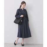 シャンブレーツイルドッキングフレアワンピース【洗濯機OK/イージーアイロン】 | index | 詳細画像17 