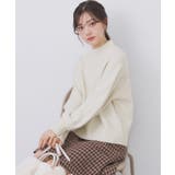 アイボリー(004) | 選べる2丈 ハイネックカラーミックスラメニット【洗濯機OK】 | index