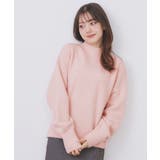 ピンク(071) | 選べる2丈 ハイネックカラーミックスラメニット【洗濯機OK】 | index