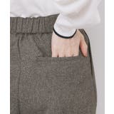 カルゼツイードストレッチワイドパンツ【洗濯機OK 防シワ イージーアイロン | index | 詳細画像22 