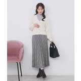 ラメフェザーヤーンVネックカーディガン【洗濯機OK】 | index | 詳細画像2