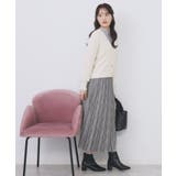 ラメフェザーヤーンVネックカーディガン【洗濯機OK】 | index | 詳細画像3