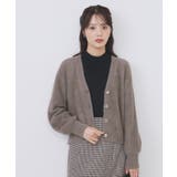 ラメフェザーヤーンVネックカーディガン【洗濯機OK】 | index | 詳細画像5