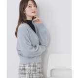 ラメフェザーヤーンVネックカーディガン【洗濯機OK】 | index | 詳細画像13