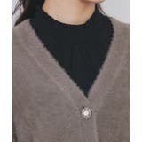 ラメフェザーヤーンVネックカーディガン【洗濯機OK】 | index | 詳細画像20