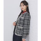 チェックツイードジャケットコート/セットアップ対応【洗える】 | index | 詳細画像11 