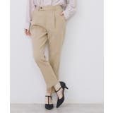 ライトベージュ(051) | ストレッチテーパードパンツ セットアップ対応 | index