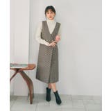 ラップ風ツイードジャンスカ【洗濯機OK/防シワ】 | index | 詳細画像1 