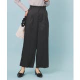 ベルト付き2タックワイドパンツ【洗濯機OK ストレッチ 防シワ | index | 詳細画像5 