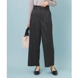 ベルト付き2タックワイドパンツ【洗濯機OK ストレッチ 防シワ | index | 詳細画像6 