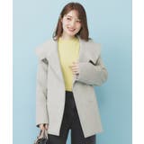 ベルト付ビッグカラーミドルコート | index | 詳細画像14 