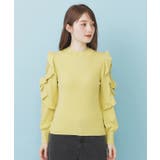 ハイネックシアーフリルスリーブニット【洗濯機OK/抗ピル】 | index | 詳細画像13 