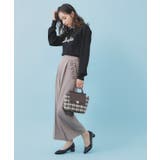 パール調ロゴクルーネックニット【洗濯機OK】 | index | 詳細画像3 