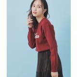 パール調ロゴクルーネックニット【洗濯機OK】 | index | 詳細画像5 