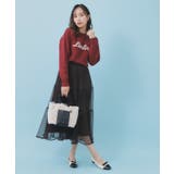 パール調ロゴクルーネックニット【洗濯機OK】 | index | 詳細画像6 