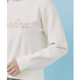 パール調ロゴクルーネックニット【洗濯機OK】 | index | 詳細画像17 