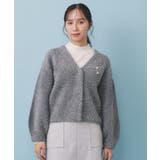 リボンブローチフィルムラメフェザーカーディガン【洗濯機OK】 | index | 詳細画像25