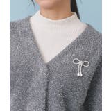 リボンブローチフィルムラメフェザーカーディガン【洗濯機OK】 | index | 詳細画像28