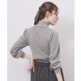 タートルネックタックパフスリーブニット【洗濯機OK】 | index | 詳細画像19 