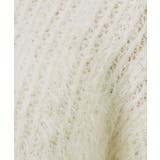 透かし編みショートフェザーニット【洗濯機OK】 | index | 詳細画像4 