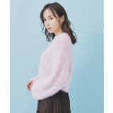 透かし編みショートフェザーニット【洗濯機OK】 | index | 詳細画像14 